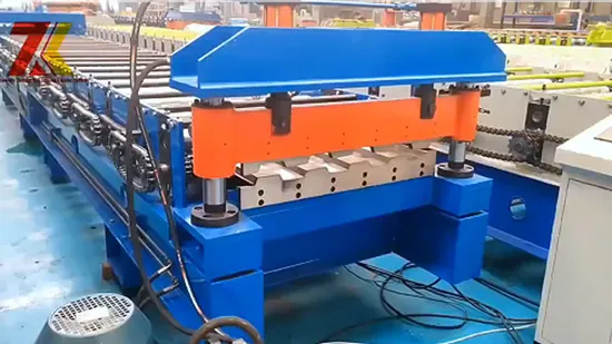 機械を形作るPPGI色の鋼鉄ロールのタイル波形シートの立っている継ぎ目の二重層ロール